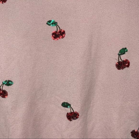 Tiramisu Cherry On Top Sequined Sweater - Picture 3 of 5